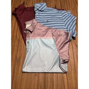BUNDLE 3-Mens Golf Brand Polos Sz 2 XB/2XL